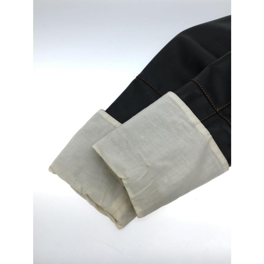倉庫 LOEWE◇20AW ナパ レザージャケット・ブルゾン BLK 32 羊革 袖