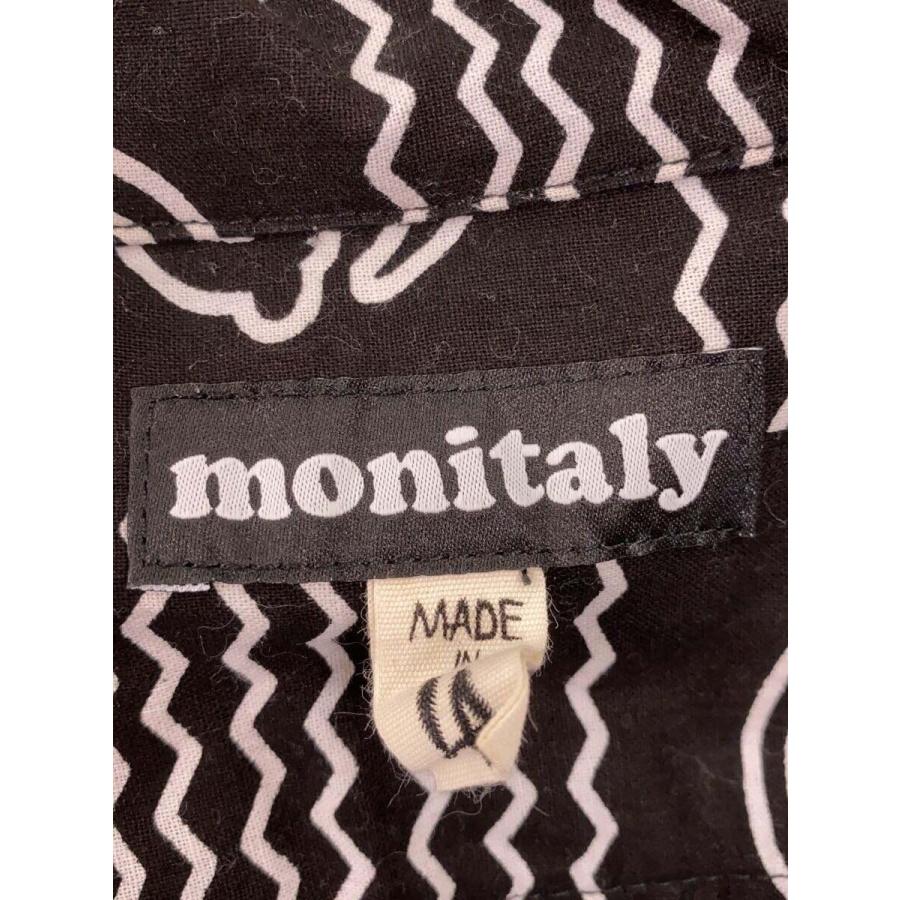 MONITALY◆50s Milano Shirt S/S/PANDA/半袖シャツ//L/コットン/ブラック/総柄｜ssol-shopping｜03