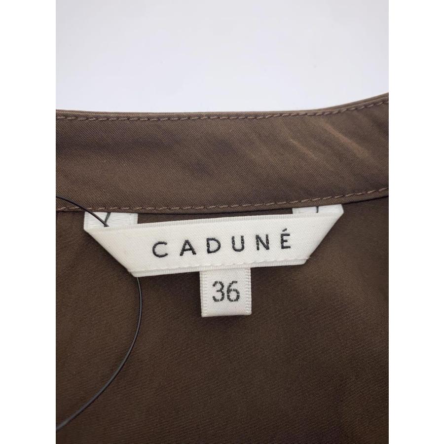 CADUNE◇ビッグスリーブ チュニック/36/ポリエステル/ブラウン 