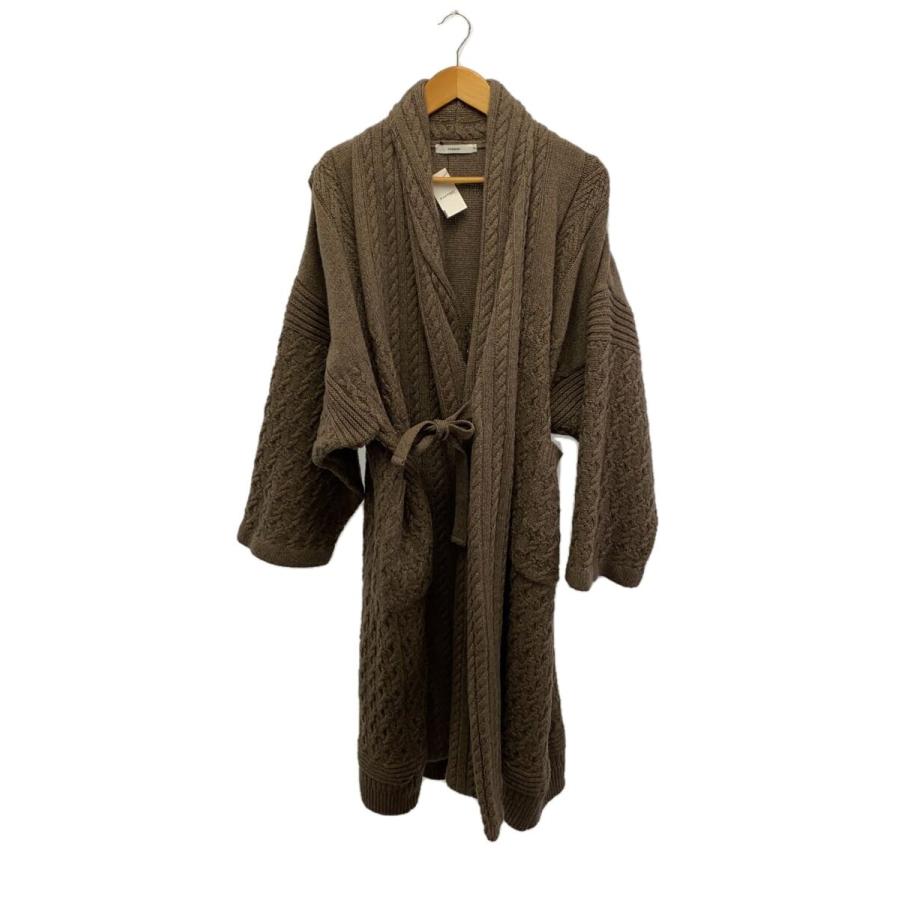 YASHIKI◇Ginrei Knit Coat/コート/FREE/ウール/ブラウン/YSK-23AW 