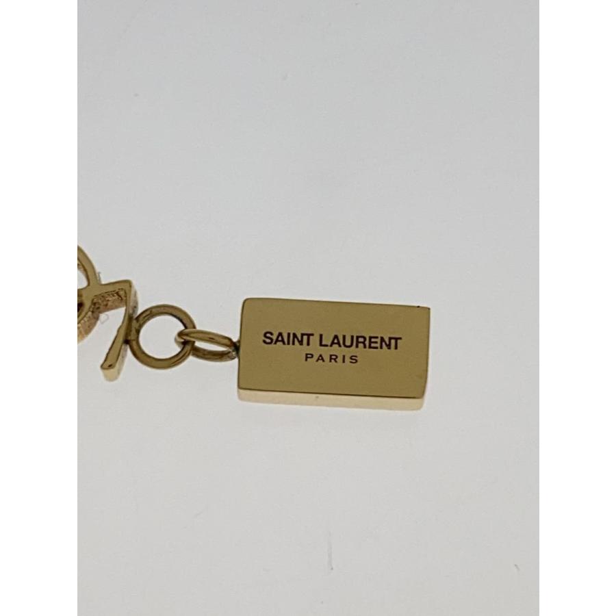 SAINT LAURENT◇カサンドラ クリスタルピアス/ゴールド/レディース 