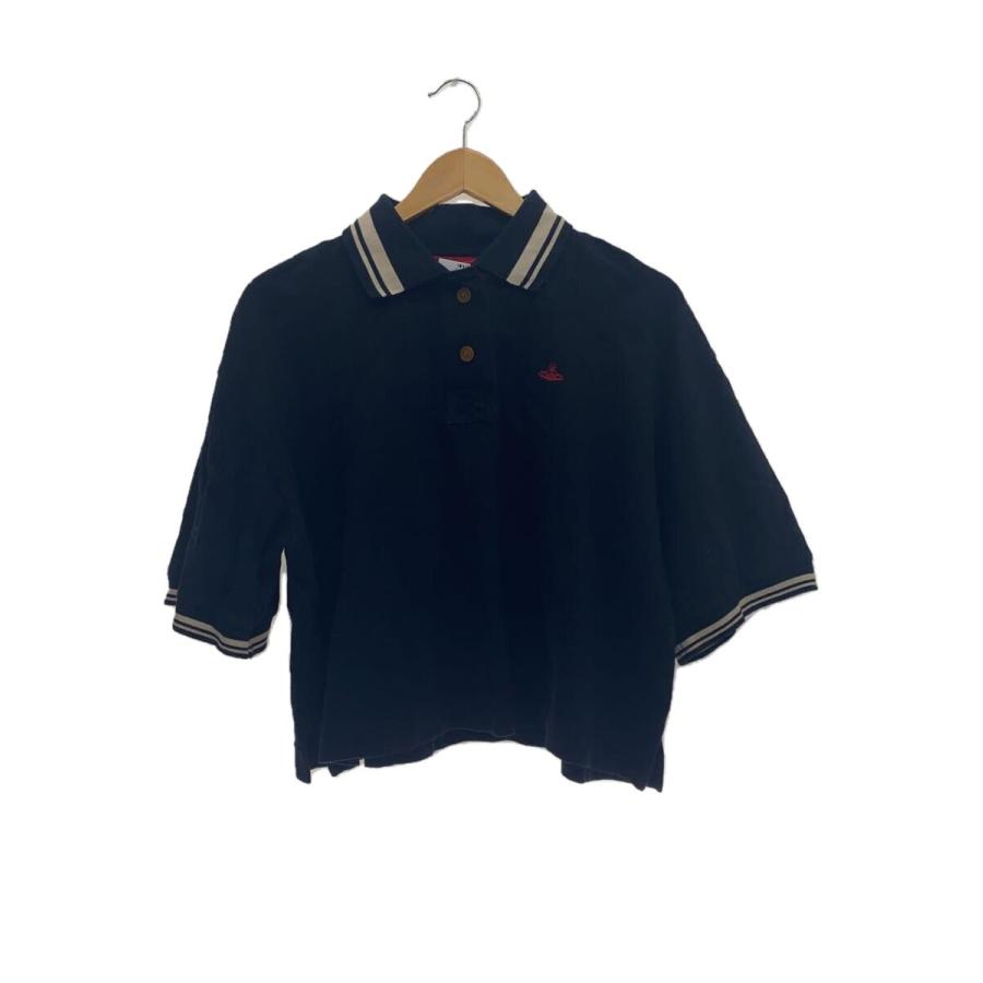 Vivienne Westwood カノコ クロップド ポロトップ Vivienne Westwood RED LABEL◇タグ付/カノコクロップドポロトップ/0