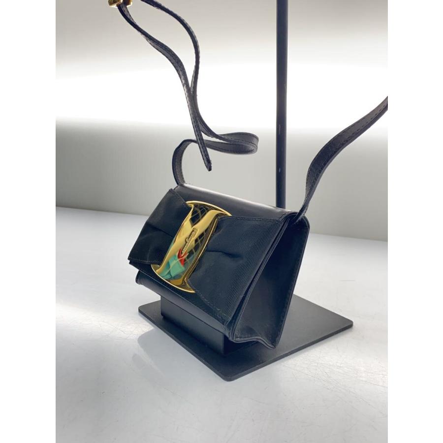 【美品】サルヴァトーレフェラガモ ヴァラリボン ミニショルダーバッグ レザー Salvatore Ferragamo◇ヴァラリボン ミニ ショルダーバッグ /レザー