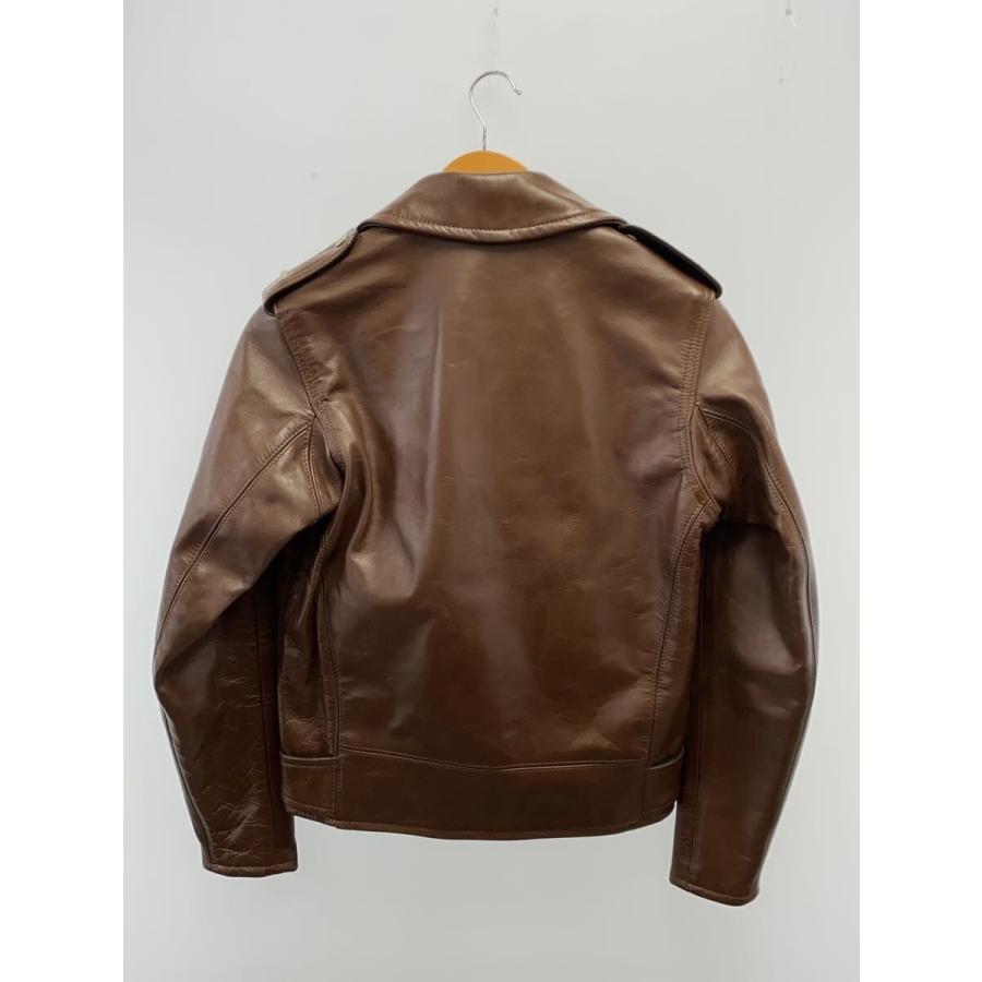 Schott◇333 BECK MODEL/ダブルライダースジャケット/34/馬革