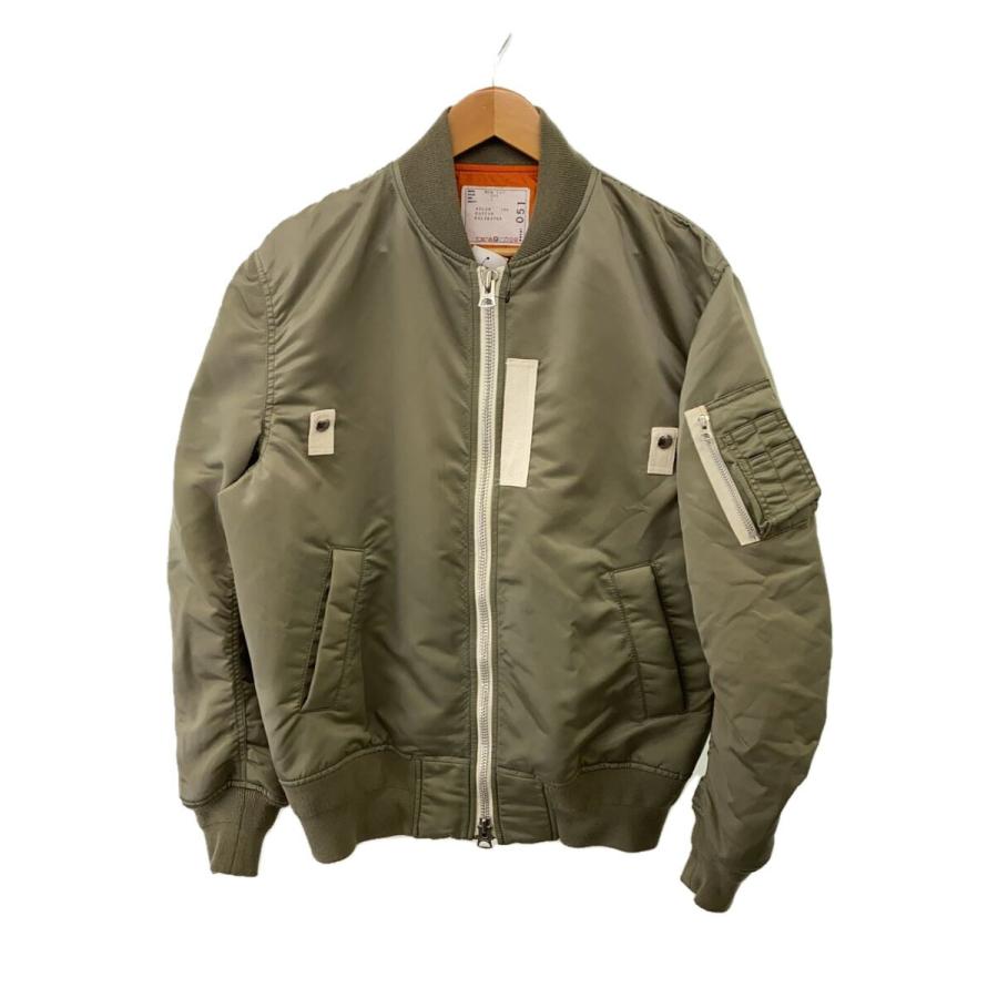 sacai◇Nylon Twill Blouson/フライトジャケット/2/ナイロン/KHK/SCM
