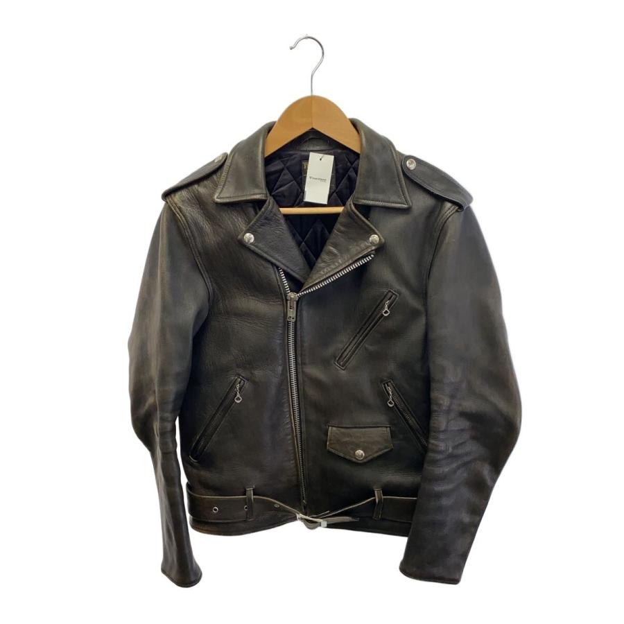 FINE CREEK LEATHERS◇LEON/レオン/ダブルライダースジャケット/38/馬