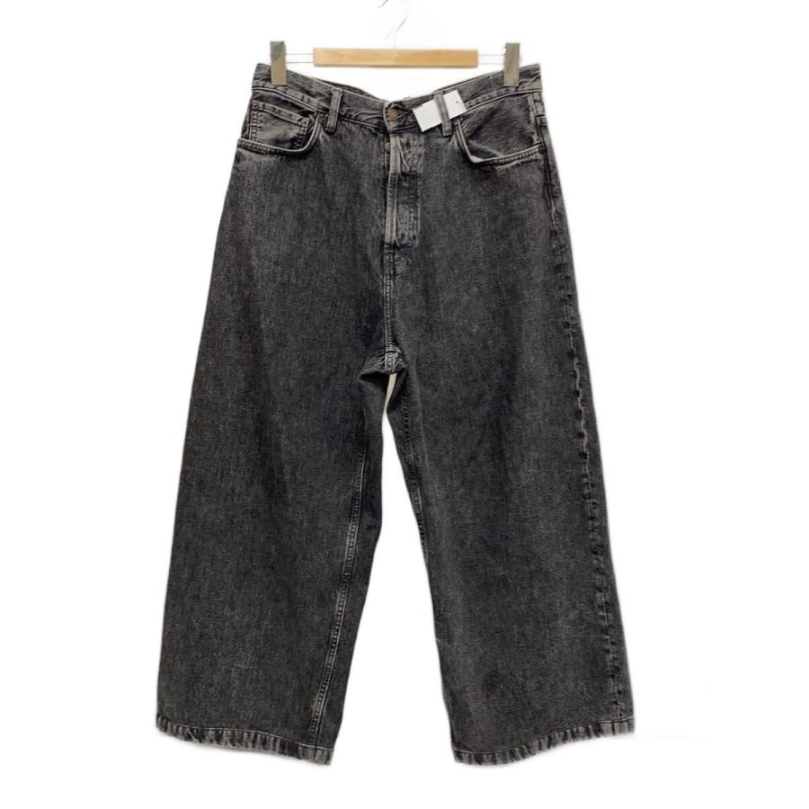 Acne Studios 1989 デニムパンツ 34/32 ワイドストレート Acne Studios(Acne)◇1989 grime black/ボトム/32/デニム/ブラック
