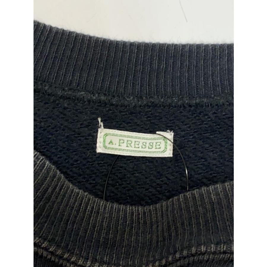 A.PRESSE◆Vintage Sweatshirt/1/コットン/BLK/無地/24AA-05-06Kの画像