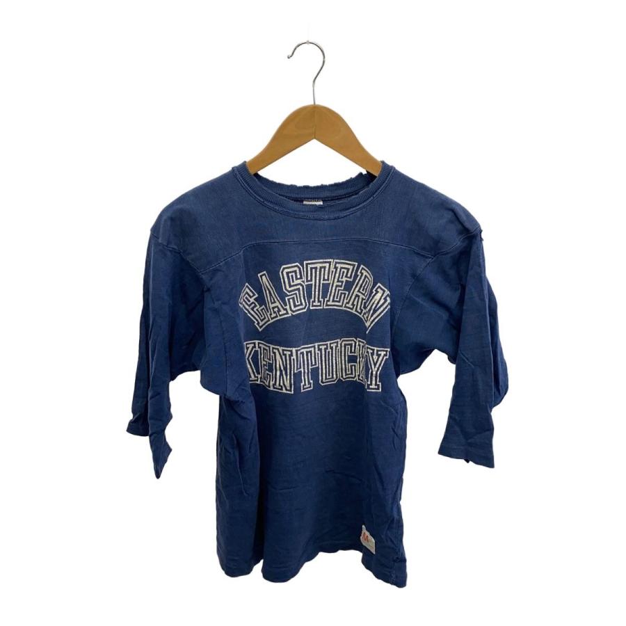 チャンピオン　バータグ　フットボールシャツ　70s Champion◇70s/バータグ/フットボールT/7分袖カットソー/M/コットン