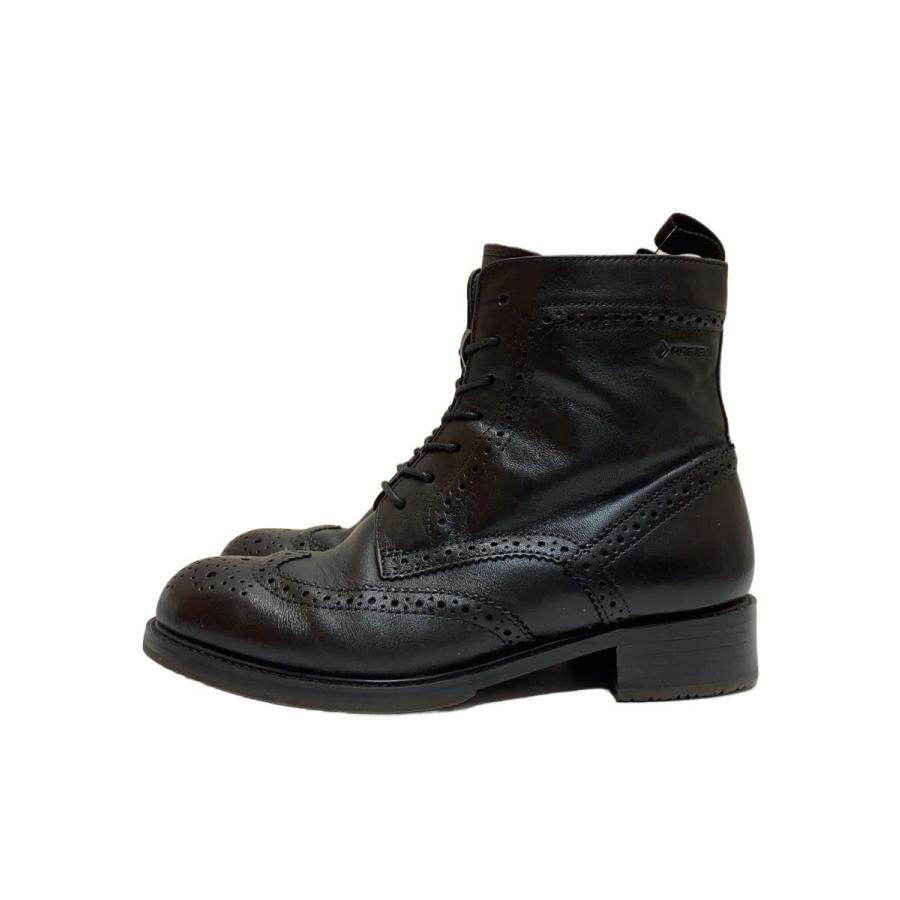 REGAL◇GORE-TEX/ウィングチップ/ショートブーツ/23cm/BLK/ゴアテック