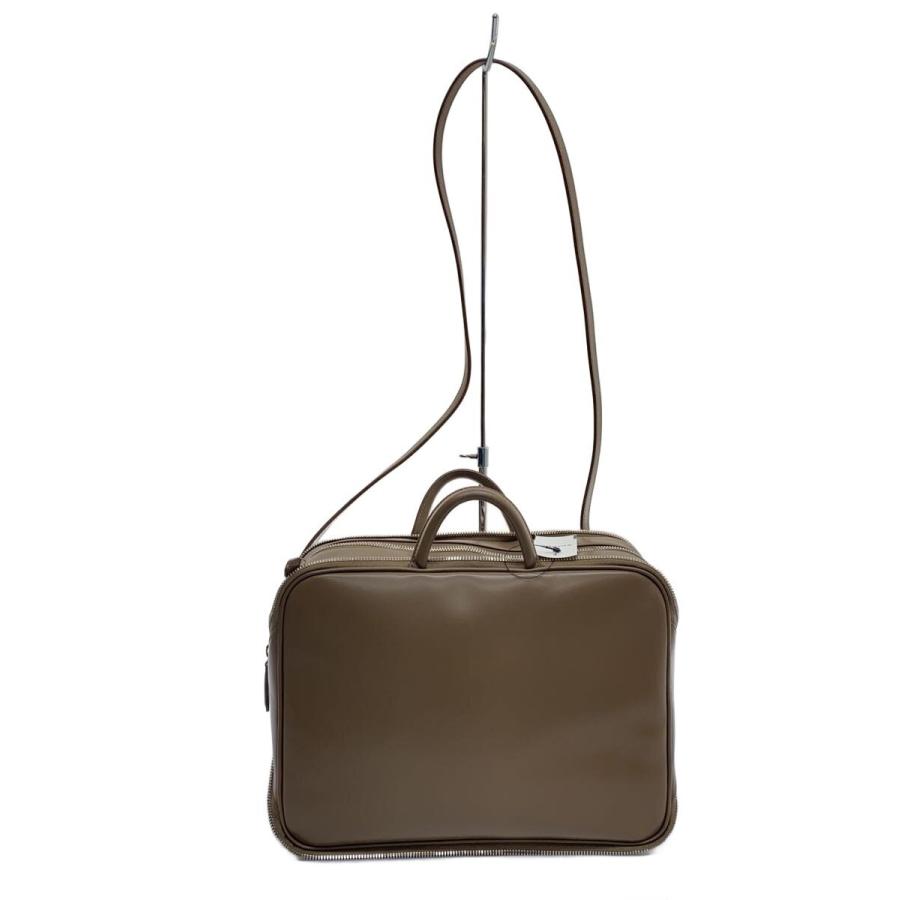 mina perhonen◇siemen bag/2WAY/ショルダーバッグ/牛革/BEG/無地