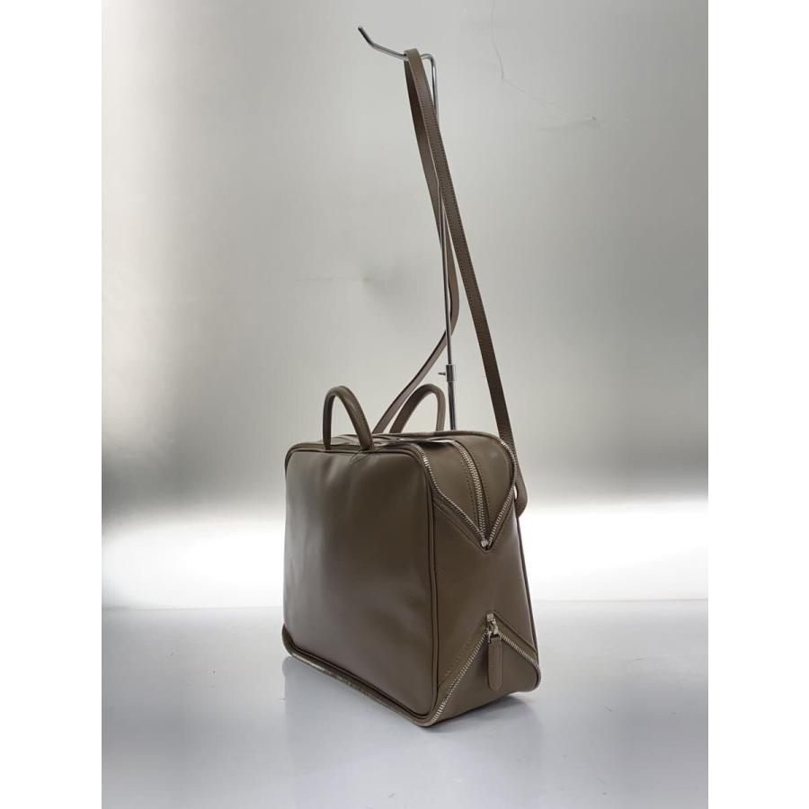 mina perhonen◇siemen bag/2WAY/ショルダーバッグ/牛革/BEG/無地
