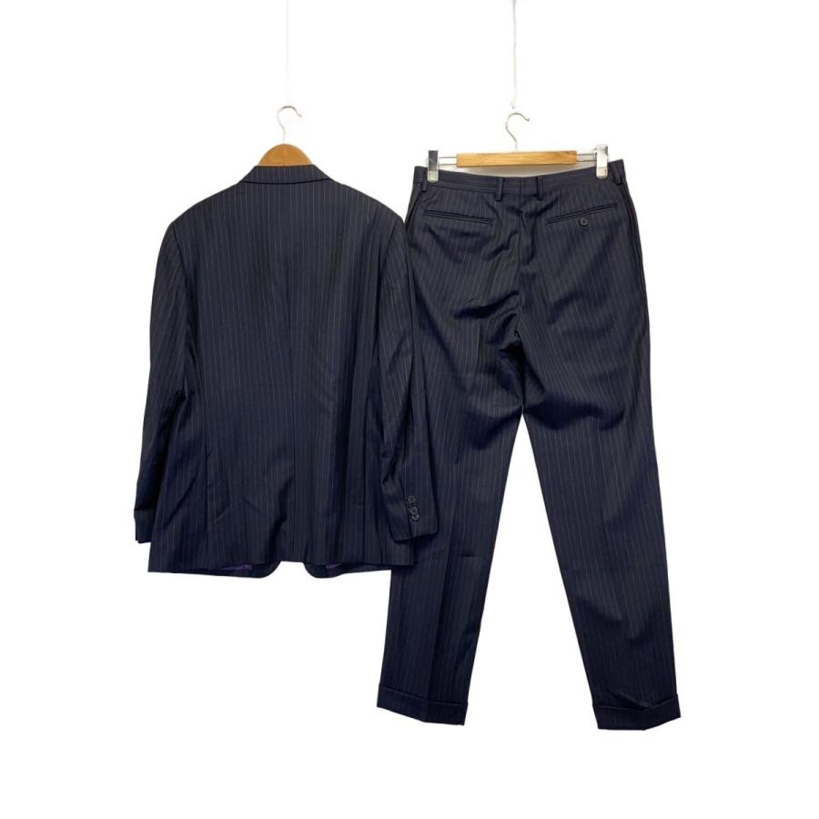 レア未使用 躾糸付 FAIRFAX セットアップスーツ 44 ストライプ 3B Paul Smith◇ゼニア/3B/サイドベンツ/スーツ/--/ウール/NVY/ストライプ