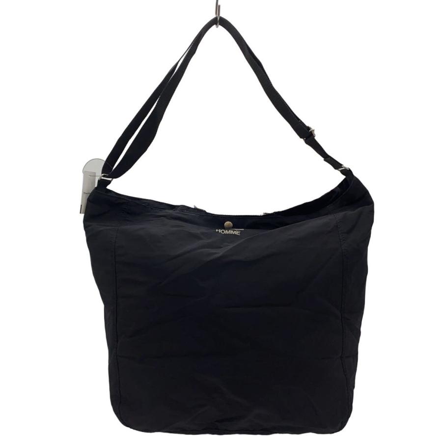 COMME des GARCONS ショルダーバッグ COMME des GARCONS HOMME◇ショルダーバッグ/コットン/ブラック/HO-K