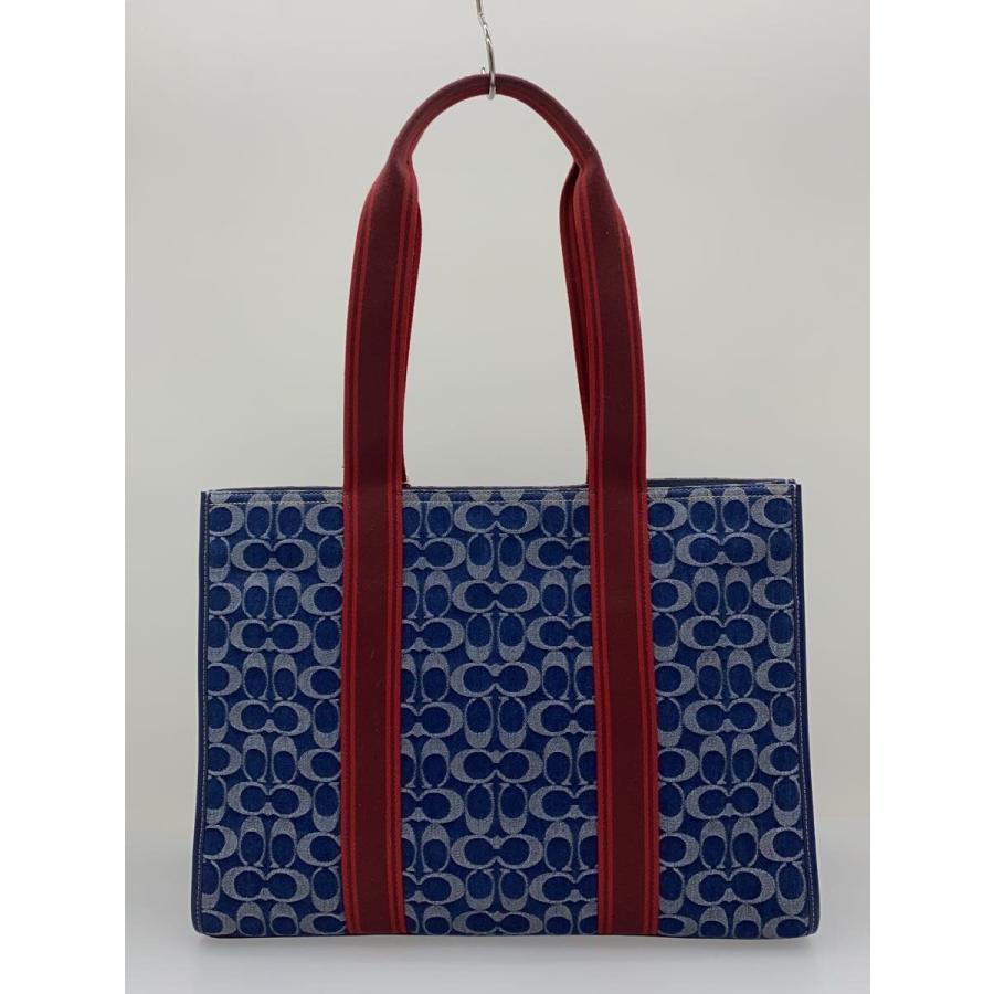 美品✨COACH デニム インディゴ トートバッグ ハンドバッグ 