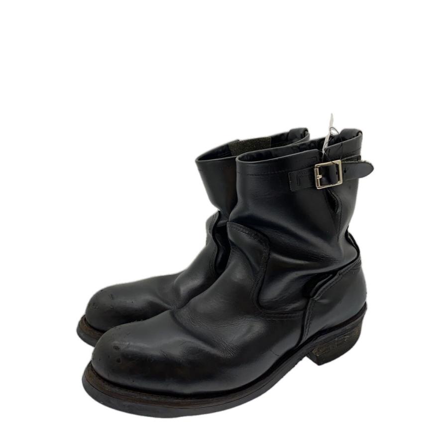 ✴︎RED WING ✴︎エンジニアブーツ ブラック　USA製JP28cm US10 RED WING◇2976/ショートエンジニアブーツ/US10.5/BLK/レザー/フロント