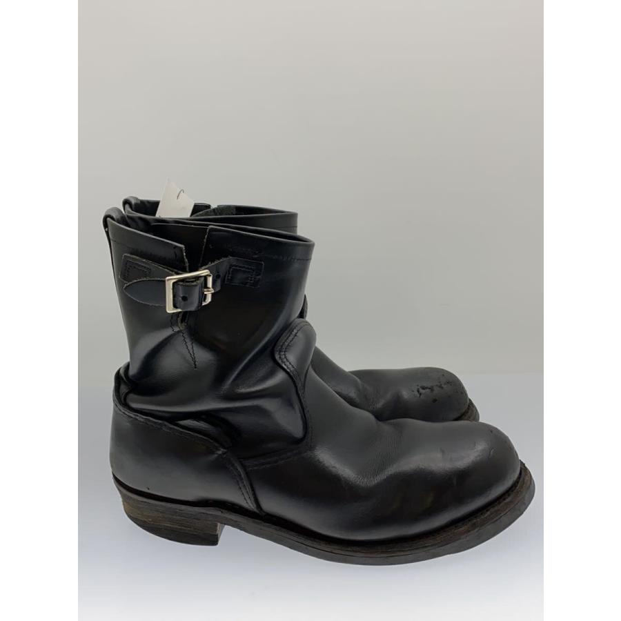 RED WING◇2976/ショートエンジニアブーツ/US10.5/BLK/レザー/フロント 