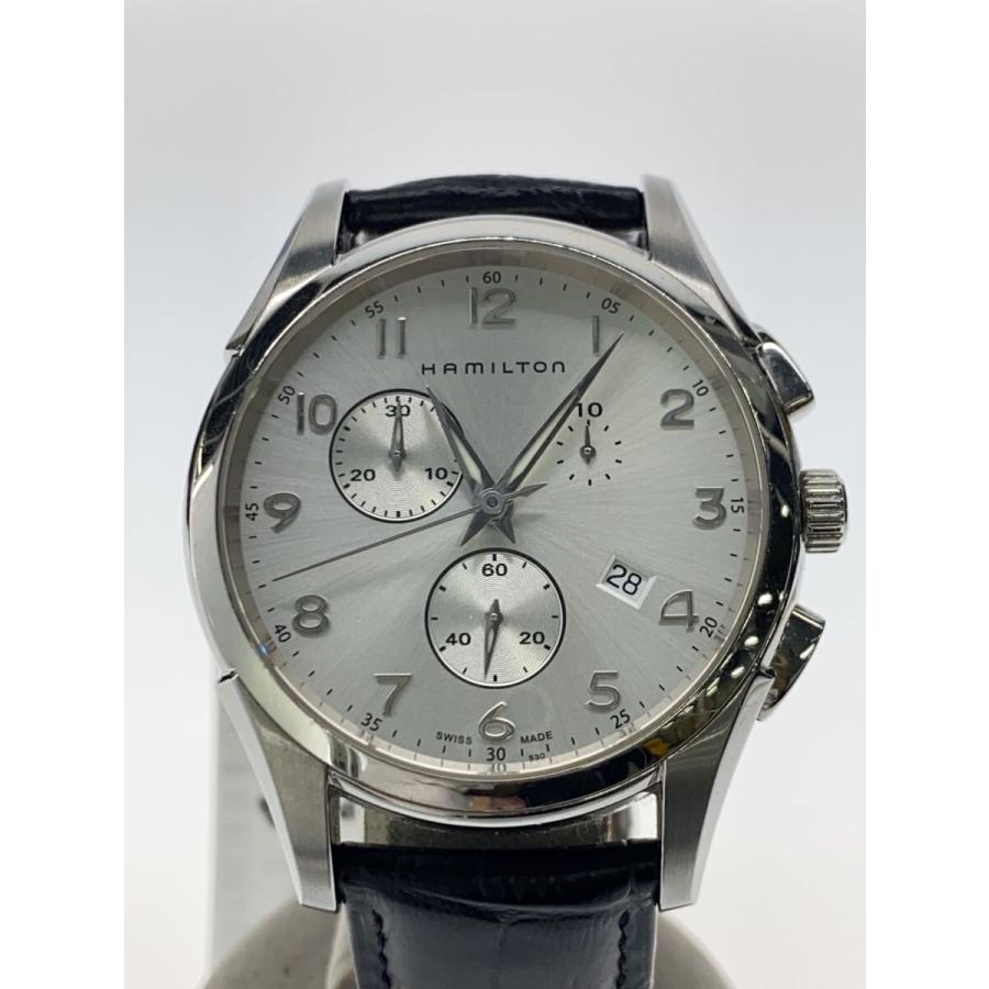 【人気】HAMILTON ハミルトン ジャズマスター H386120 メンズ ジャズマスター Chrono Quartz - ダイヤルカラー:ブルー - H32612741