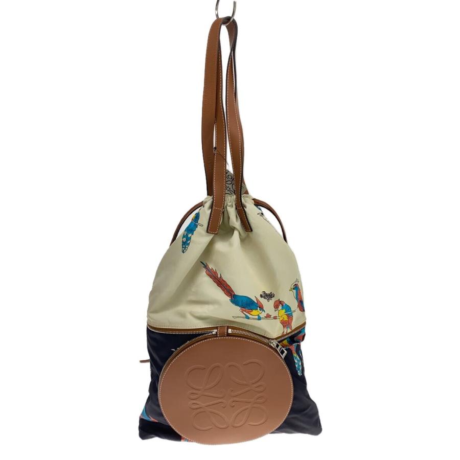 LOEWE◇トートバッグ/--/ホワイト/総柄/鳥 : セカンドストリートYahoo