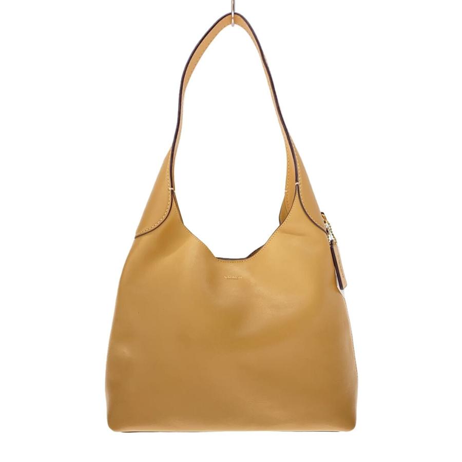 COACH◇ブルックリンショルダーバッグ28/レザー/ベージュ/CU068