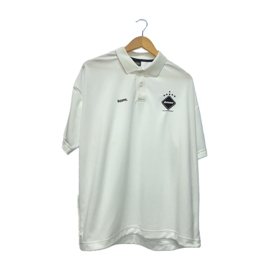 F.C.R.B.(F.C.Real Bristol)◇半袖ポロシャツ/L/ポリエステル/ホワイト