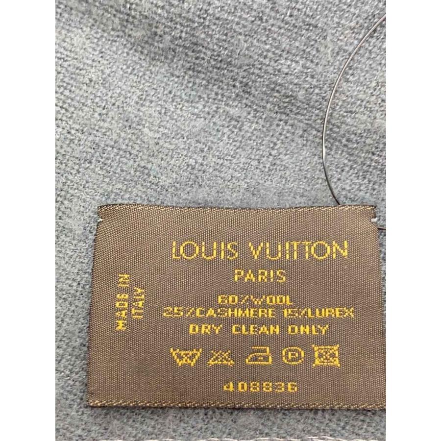 LOUIS VUITTON◇マフラー/ウール/グレー/総柄/レディース/408836