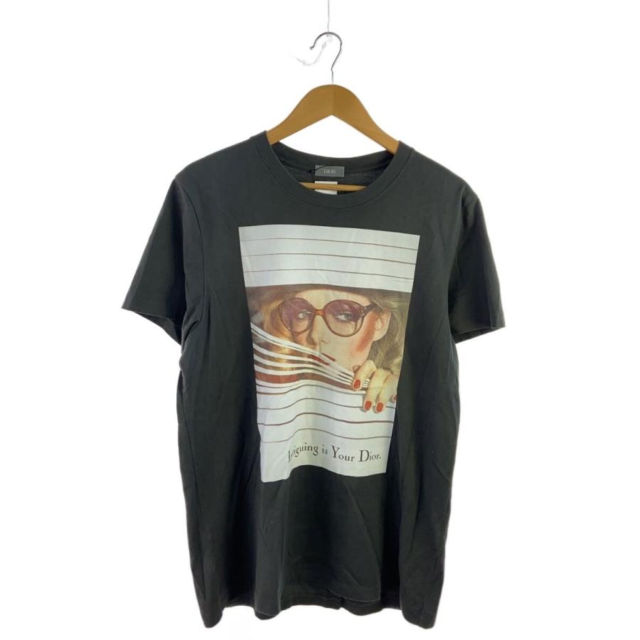 Christian Dior◇半袖Tシャツ/XL/コットン/ブラック : セカンド