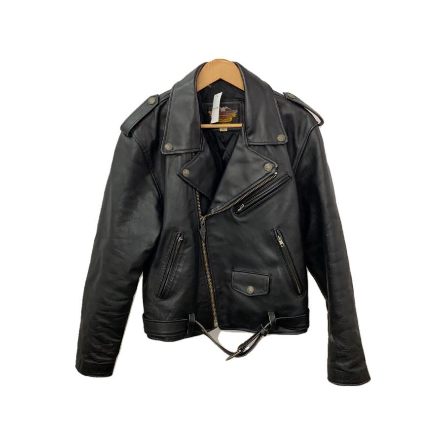 売り切り価格　ハーレーダビッドソン　レザー　ダブルライダースジャケット　革ジャン 中古・古着通販】HARLEY-DAVIDSON (ハーレーダビッドソン) 80sダブル