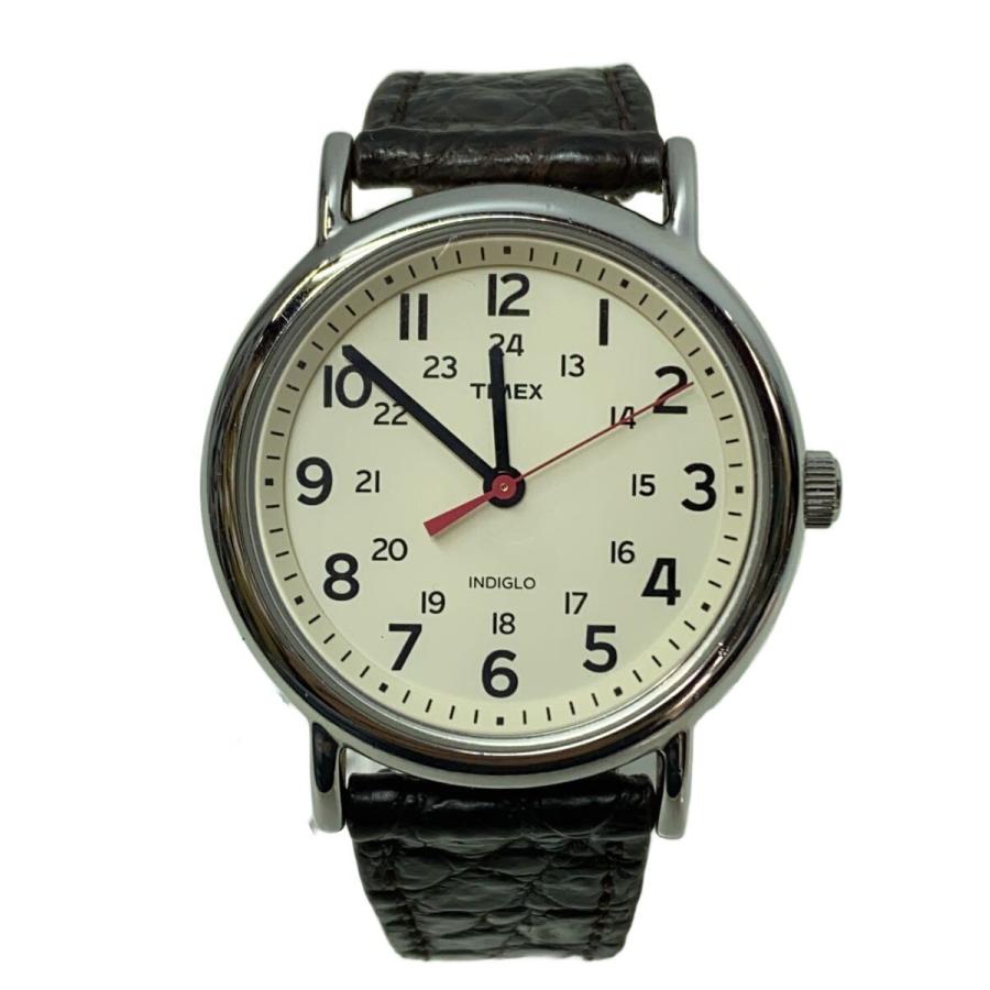 腕時計 TIMEX TIMEX◇クォーツ腕時計/アナログ/レザー/T2N654 : セカンドストリート