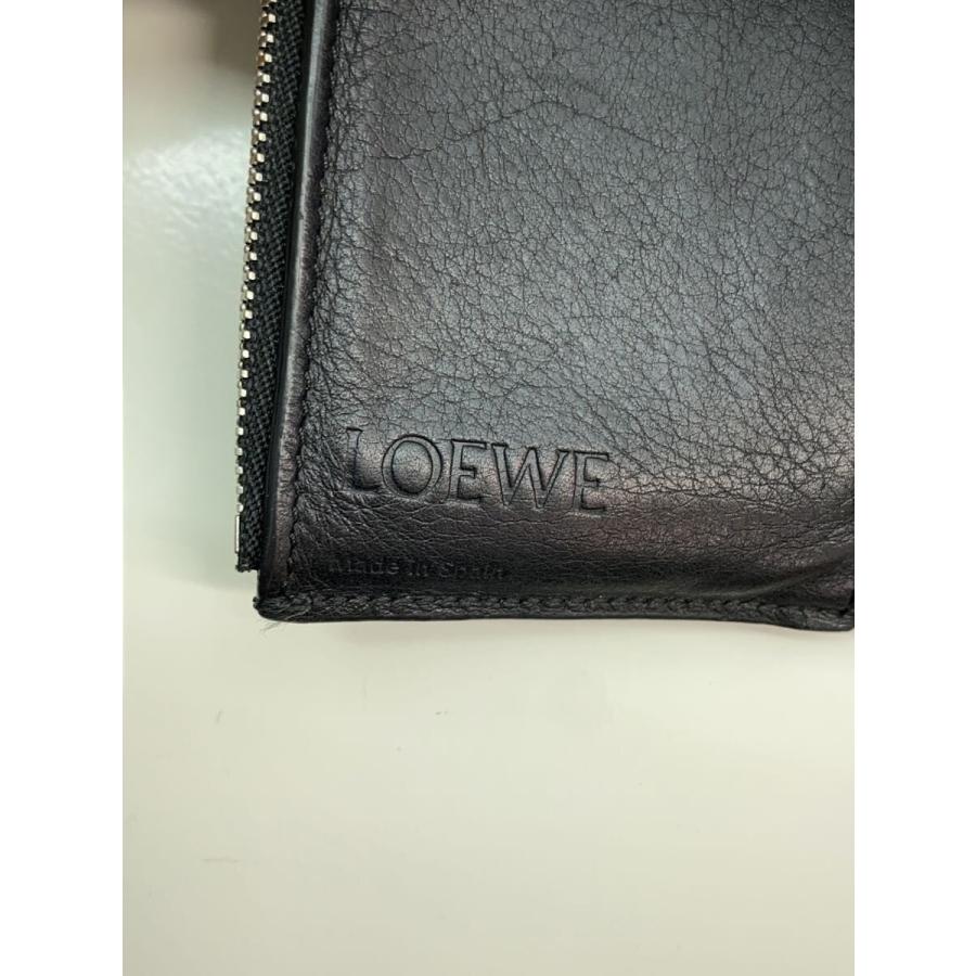 LOEWE◇3つ折り財布/レザー/BLK/メンズ : セカンドストリートYahoo!店