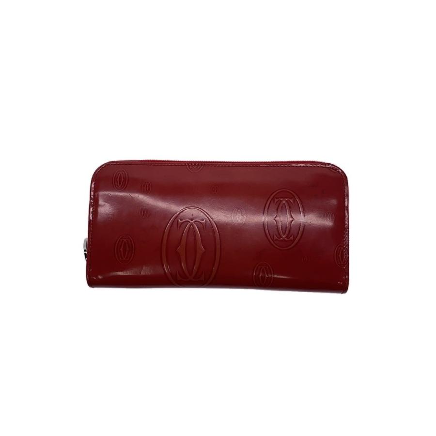 Cartier◇長財布/エナメル/RED/レディース/L3001253// : セカンド