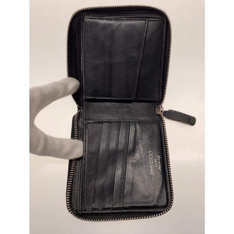JIMMY CHOO◇2つ折り財布//ブラック/メンズ/ : セカンド