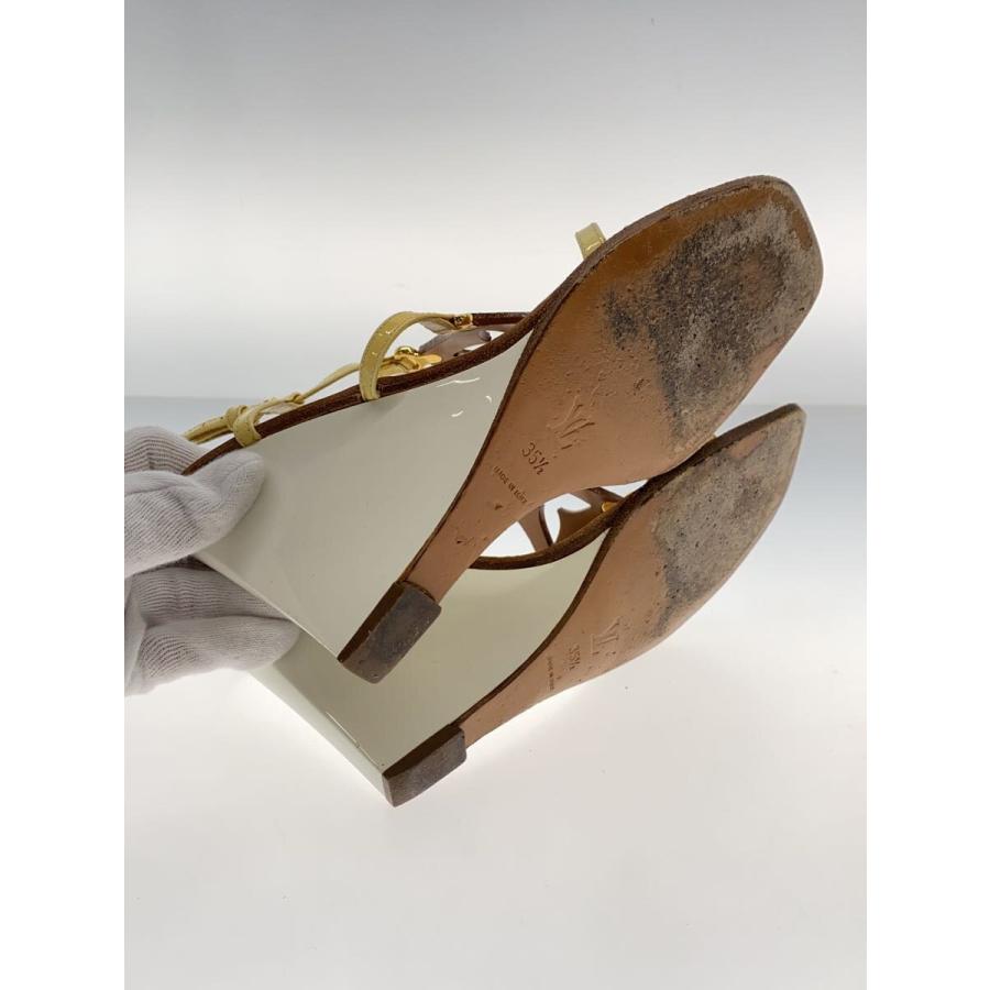 LOUIS VUITTON◇サンダル/35.5/ブラウン/ホワイト/ウェッジ LOUIS VUITTON◇サンダル/35.5/ブラウン/ホワイト/ウェッジ