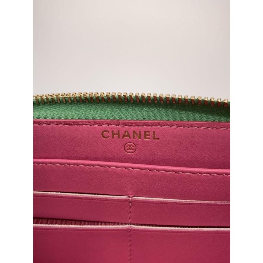 CHANEL◇長財布/レザー/CCフィリグリー/キャビアスキン : セカンド
