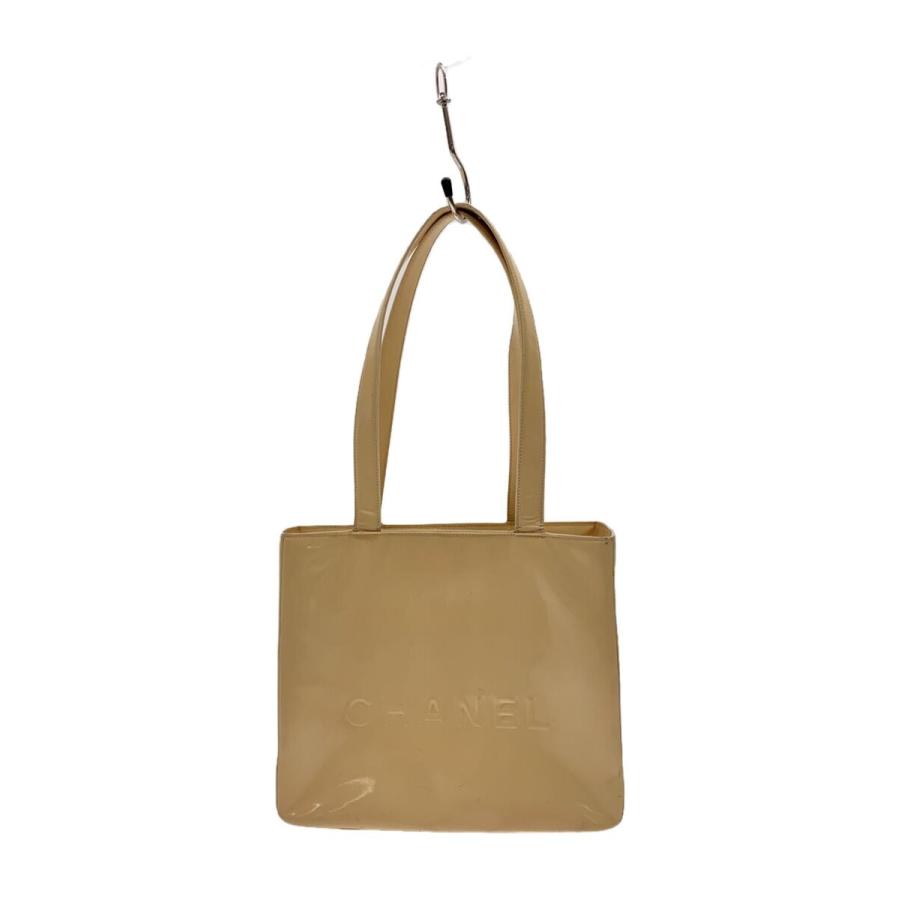 CHANEL◇トートバッグ/エナメル/BEG// : セカンドストリートYahoo!店