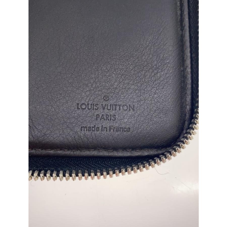 ダミエ ポルトフォイユ ロン 折財布 ルイヴィトン スリム メンズ 長財布　黒 LOUIS VUITTON◇ポルト・フォイユ・ロン・ジッペ_ダミエ・ジェアン