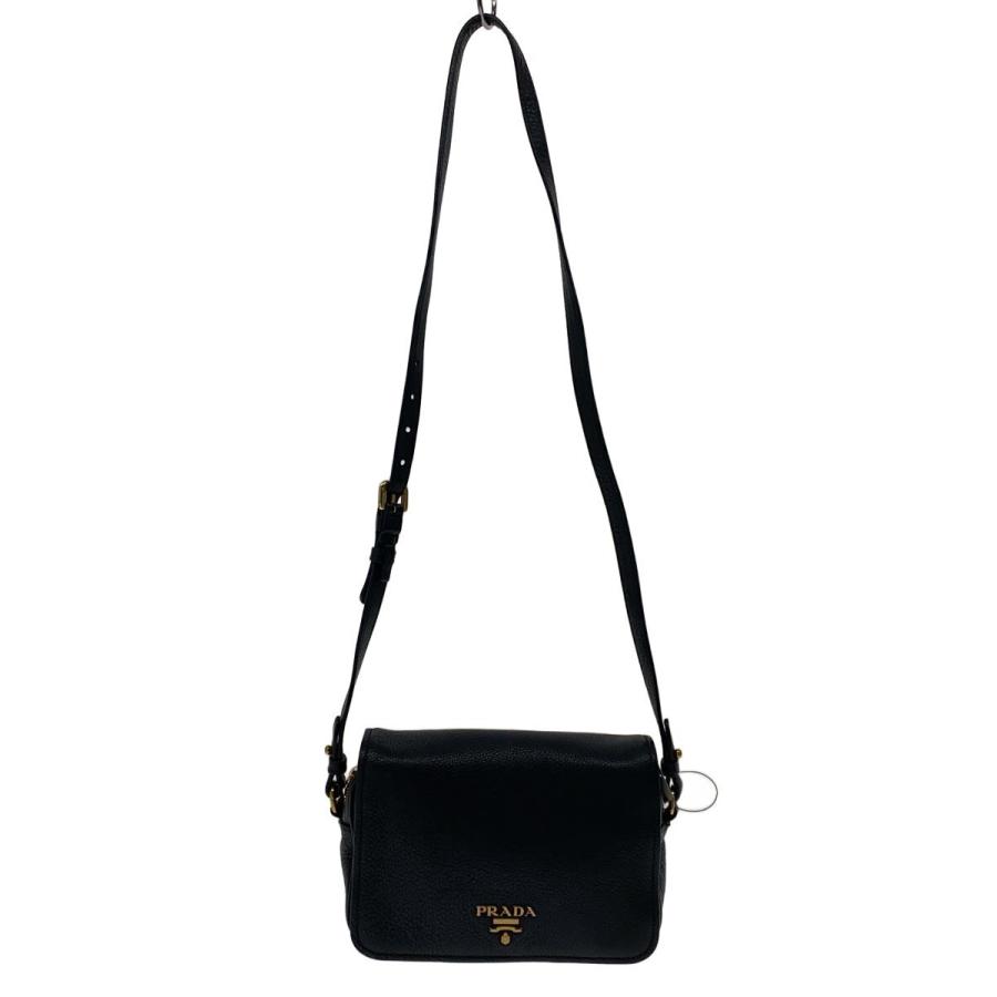 PRADA◇ショルダーバッグ/レザー/BLK/1bd163 : セカンドストリート 