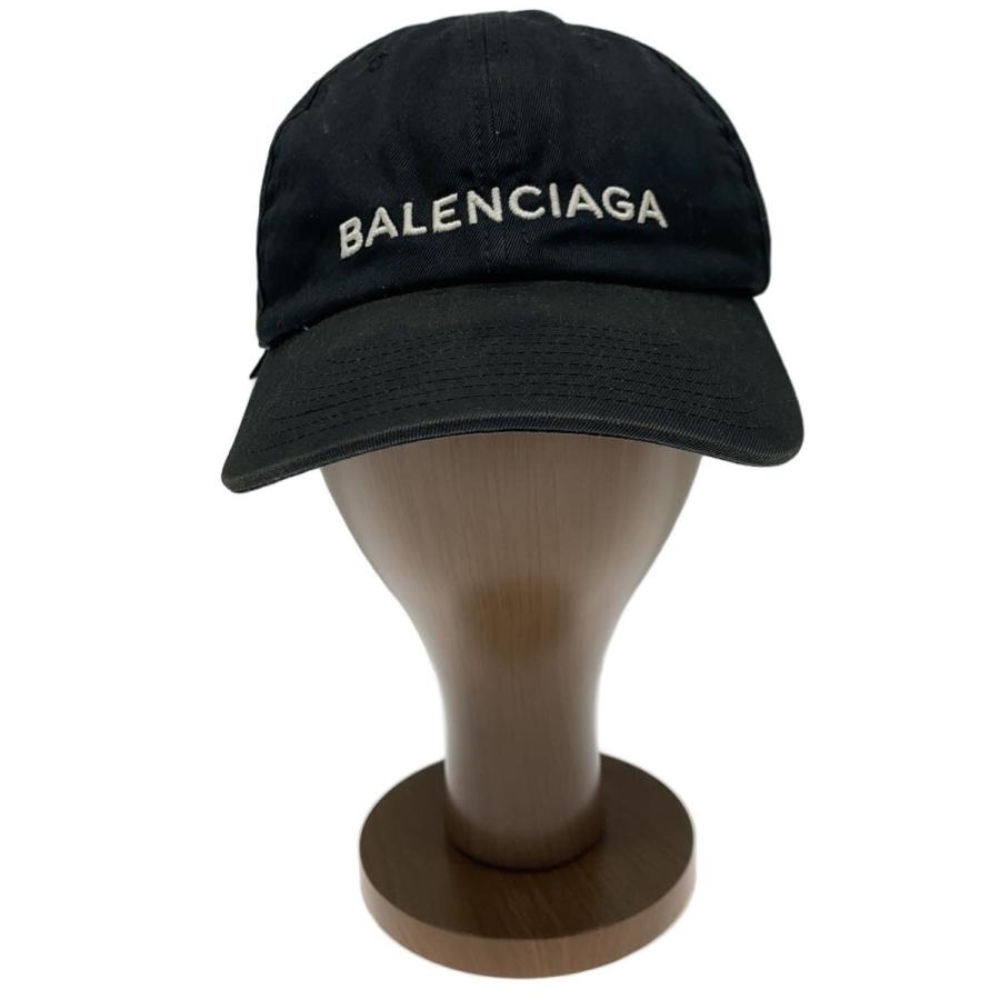 BALENCIAGA◇キャップ/--/コットン/BLK/メンズ/452245 452B4