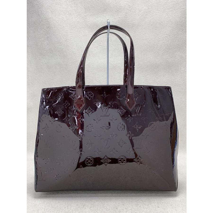 LOUIS VUITTON◆ウィルシャーMM_モノグラム・ヴェルニ_RED/エナメル/RED_2