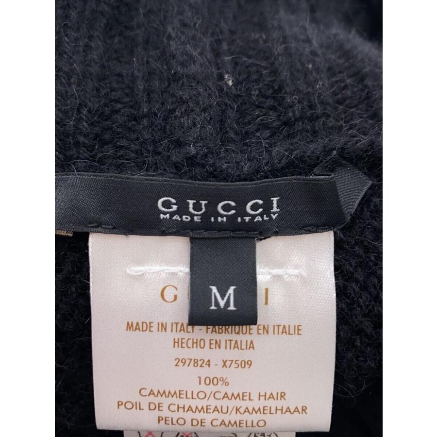 GUCCI◇ニット・セーター(厚手)/M/ウール/BLK/無地/297824-X7509