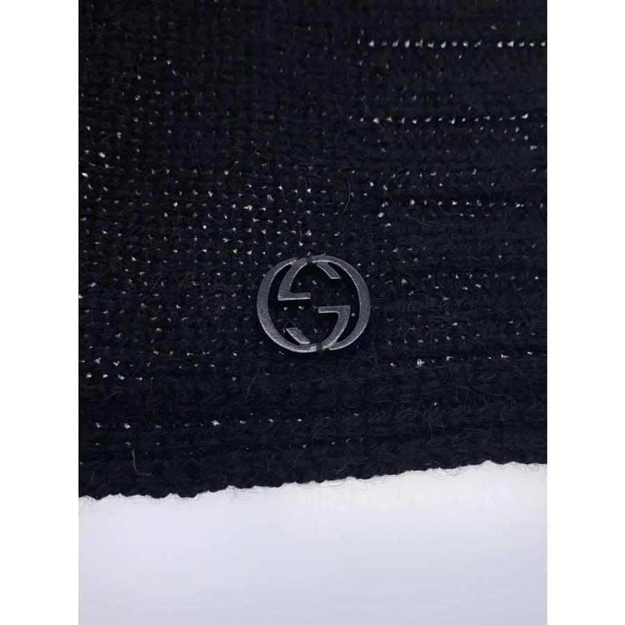 GUCCI◇ニット・セーター(厚手)/M/ウール/BLK/無地/297824-X7509