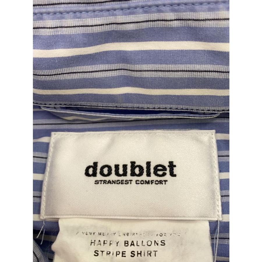 doublet◇MEN HAPPY BALLONS STRIPE SHIRT/長袖シャツ/S//ストライプ 
