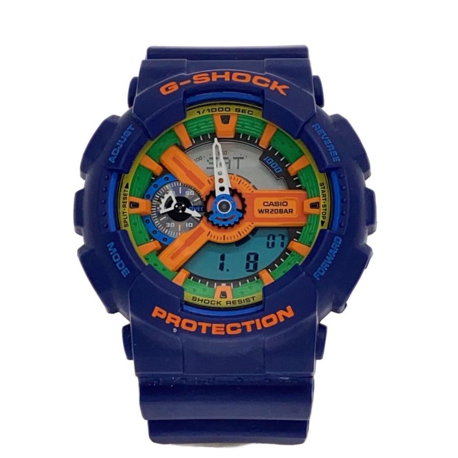 CASIO◇クォーツ腕時計・G-SHOCK/デジアナ/NVY/NVY : セカンド