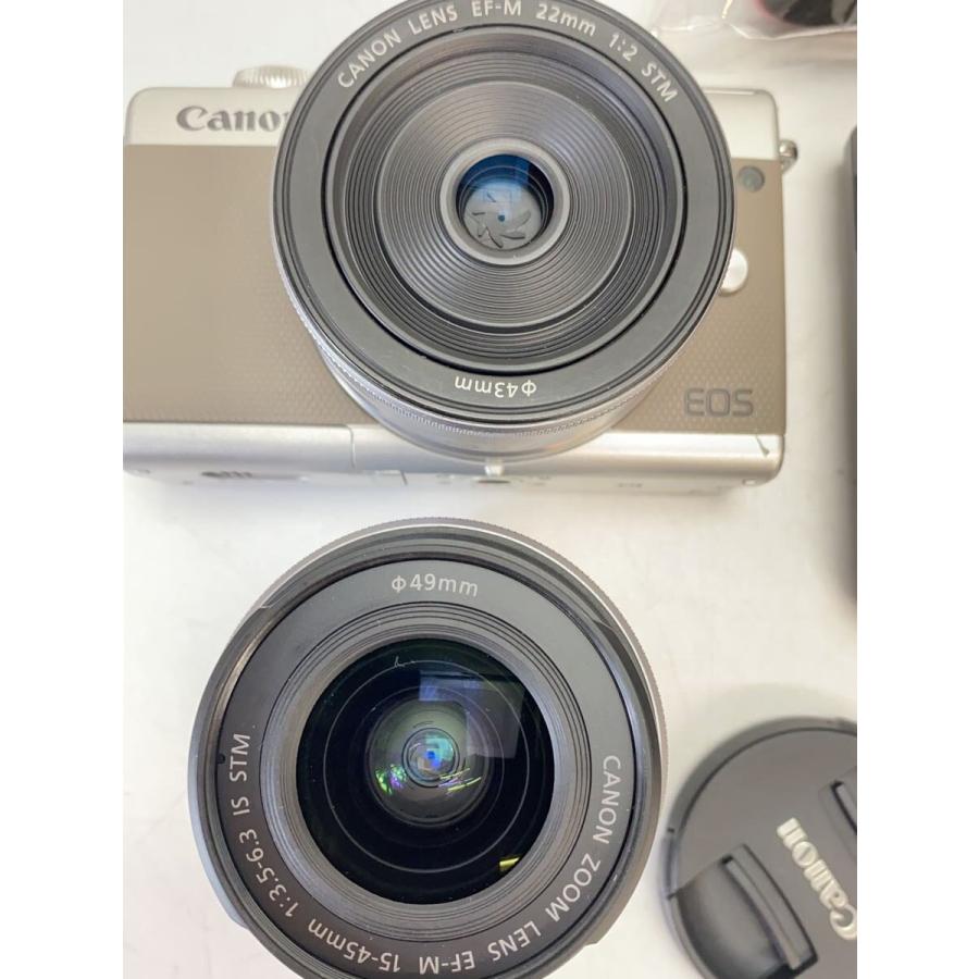 EOS M100 ダブルレンズキット［グレー］ CANON◇デジタル一眼カメラ