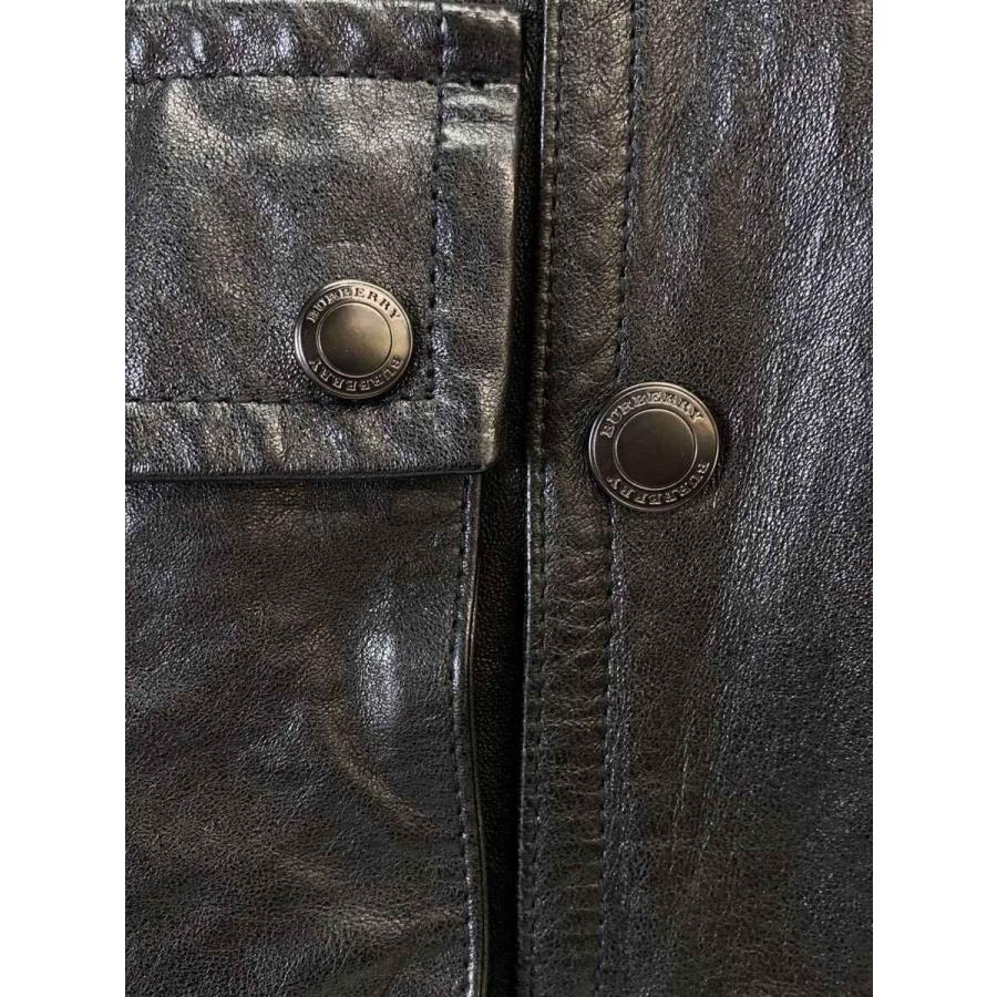 BURBERRY LONDON◇レザージャケット・ブルゾン/M/羊革/BLK/A1F71-416