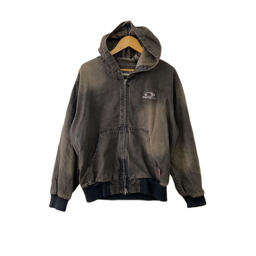 9090◇Heisei Logo Denim Zip Hoodie/ジャケット/XL/デニム/IDG/NN1791