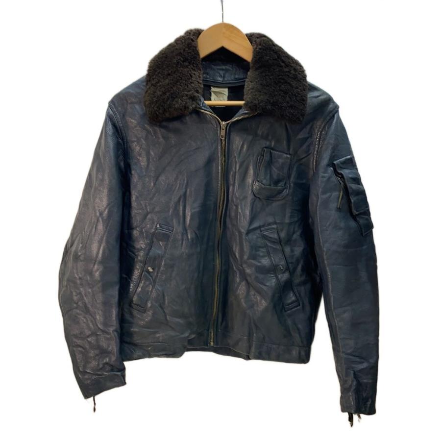 FRENCH MILITARY◇推定90S/フランス軍/フライトジャケット/L/レザー