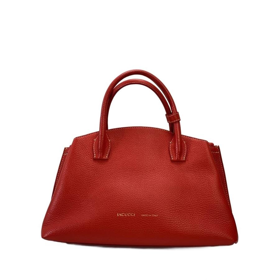 IACUCCI◇ハンドバッグ/レザー/RED/無地 : セカンドストリートYahoo!店