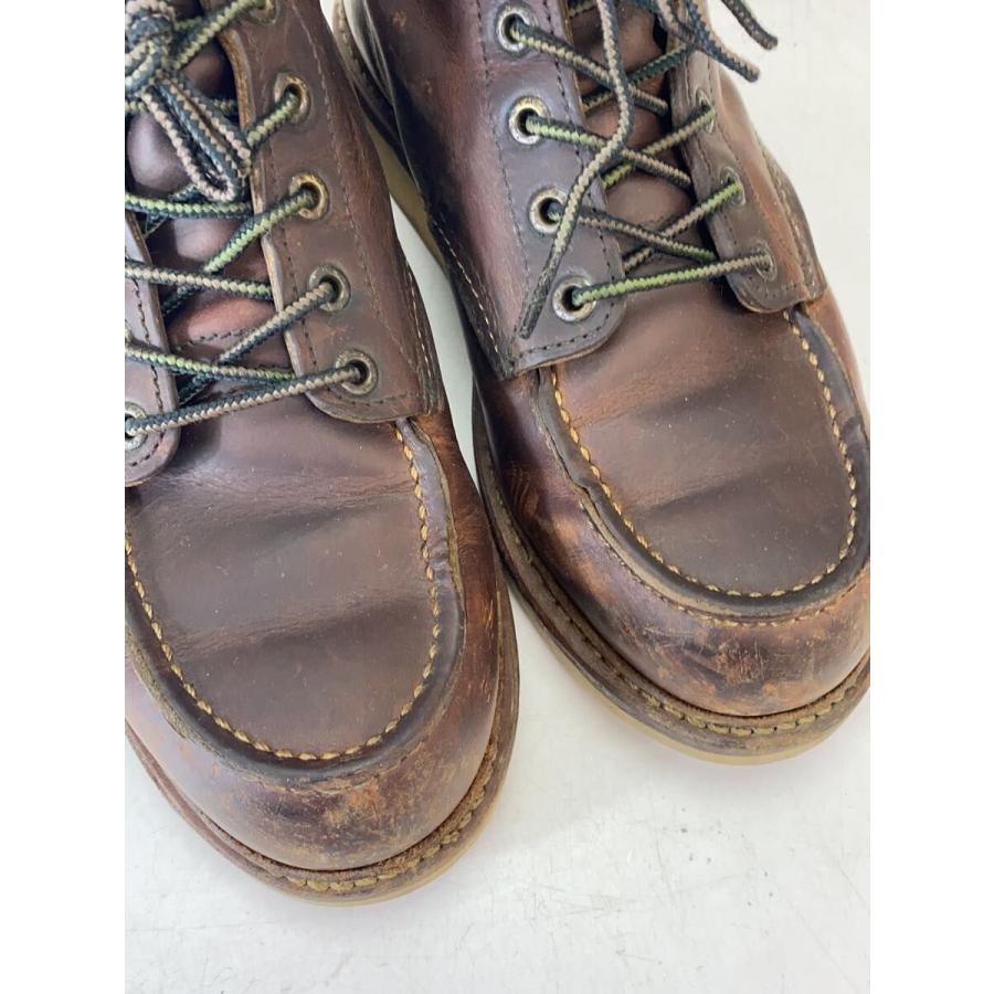 RED WING◇6inch Classic Moc/ブーツ/25cm/BRW/レザー/1907 : セカンド