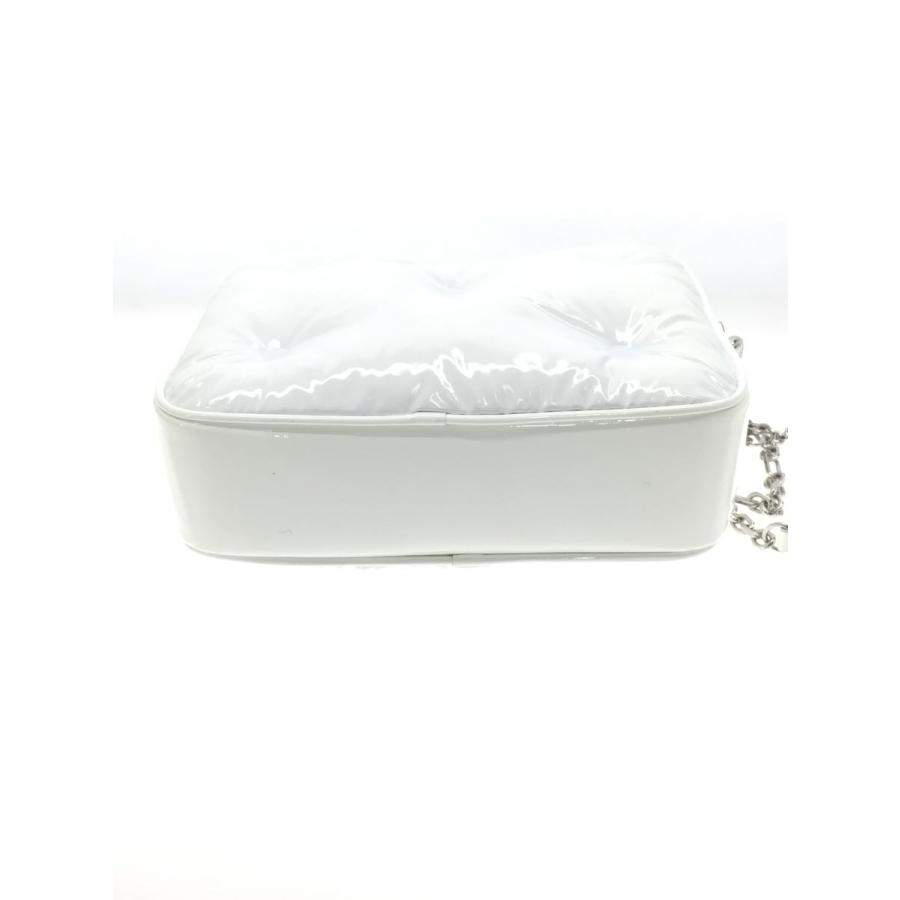 Maison Margiela◇GLAM SLAM/ショルダーバッグ/エナメル/WHT/無地